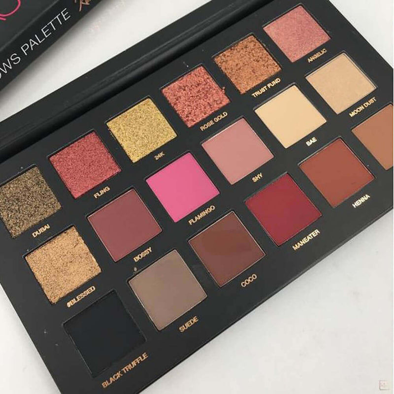 18 color eye shadoweye shadow Rose Gold Palette