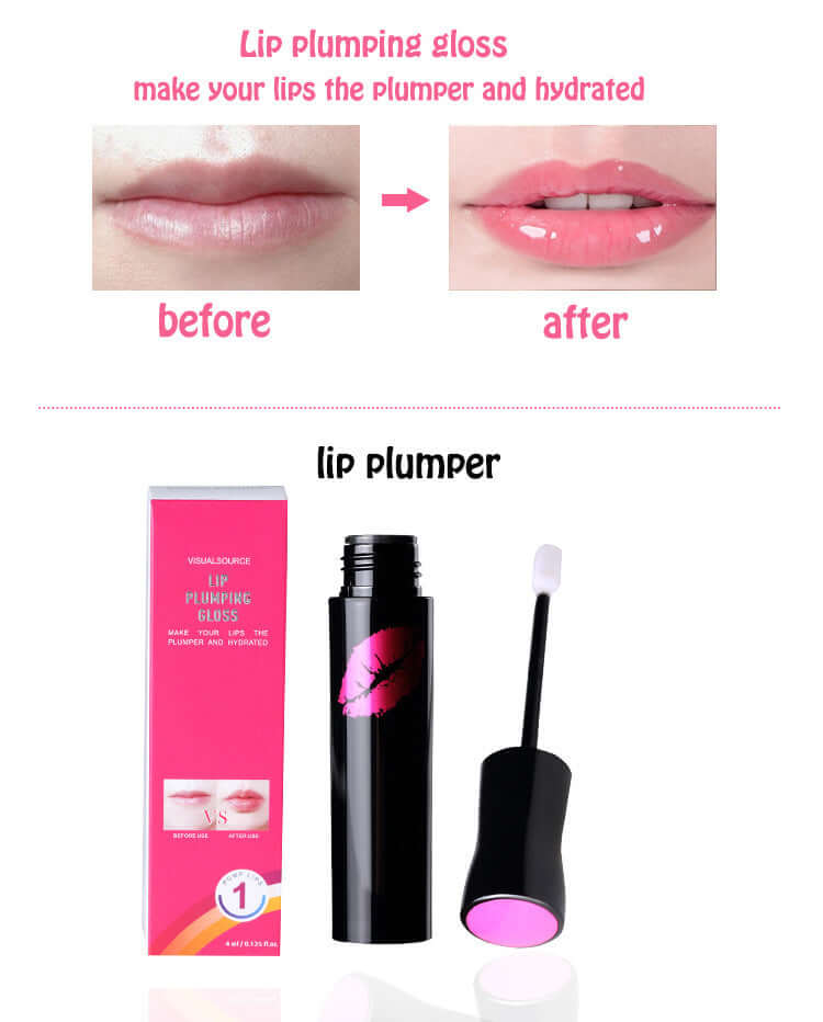 Lip Plumping Gloss Moisturizer Lip Skin Care Essence Anti Aging Anti-Wrinkle Lip Plumper Liquid Serum