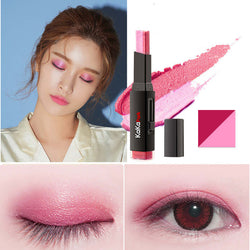 Two-color eye shadow stick